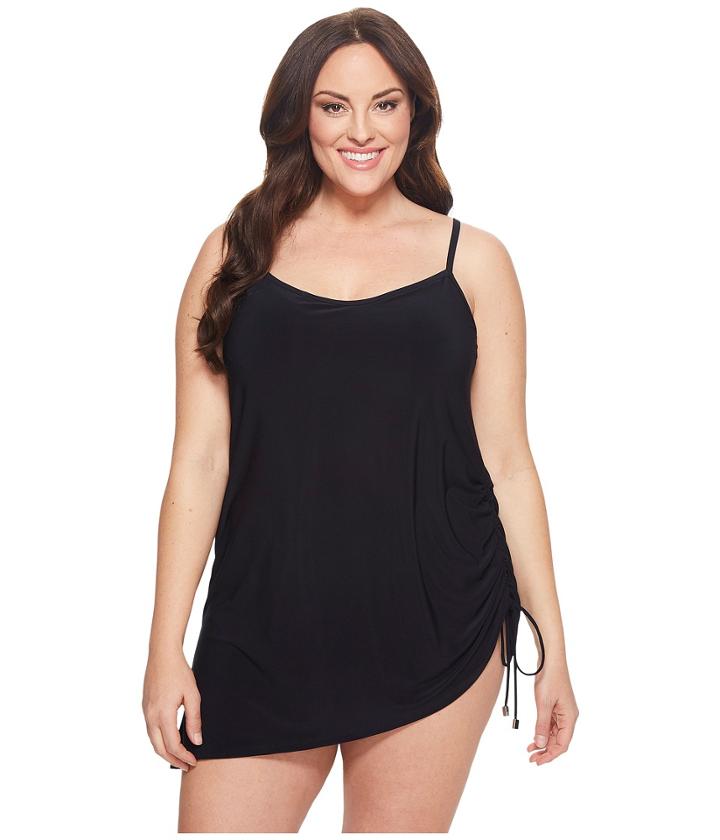 Magicsuit - Plus Size Solids Brynn One-piece Swimdress