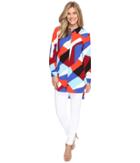 Vince Camuto - Long Sleeve Marina Blocks Button Down Tunic