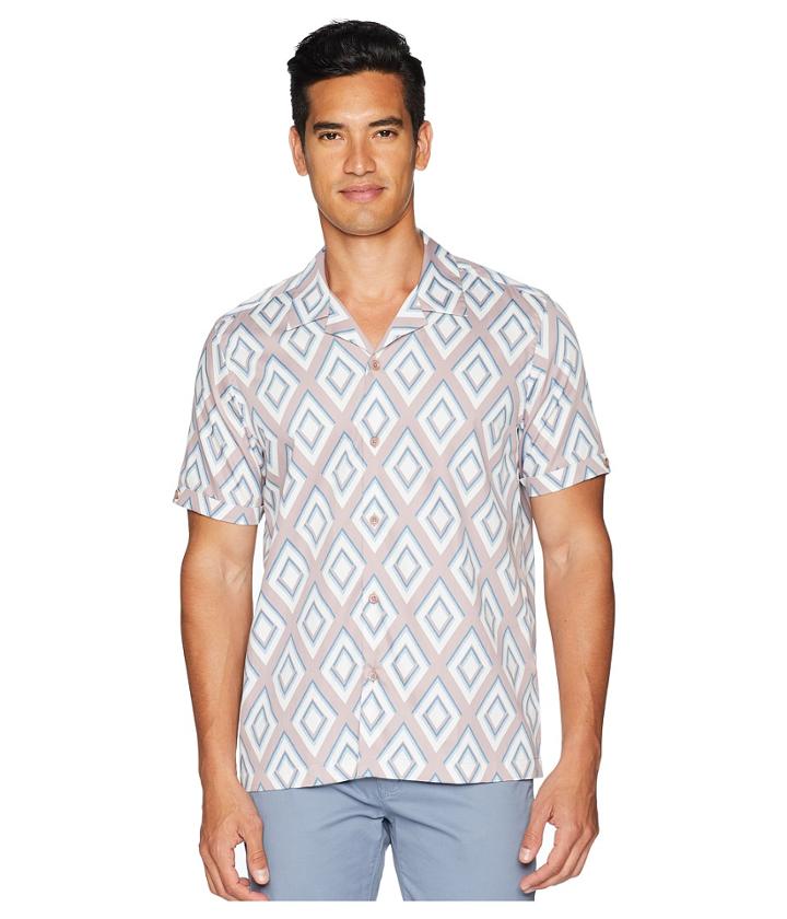Ted Baker - Bloo Short Sleeve Large Diamond Print Shirt