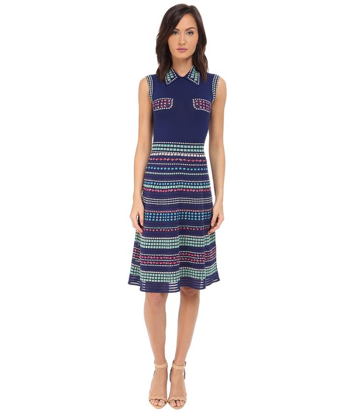 M Missoni - Multi Rivet Stripe Dress