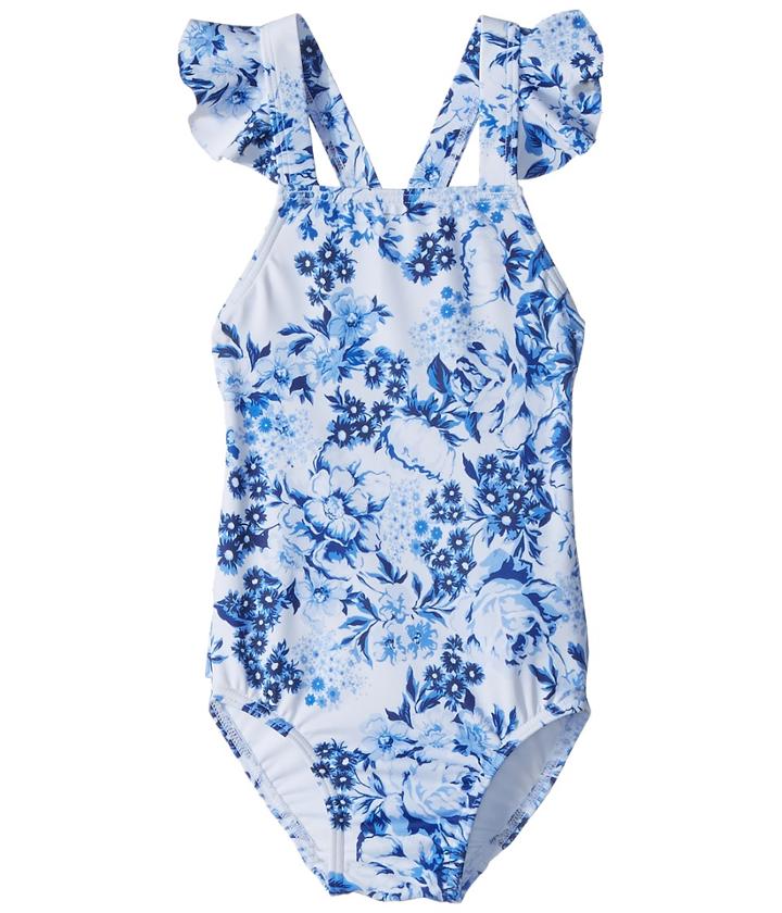 Seafolly Kids - Forget Me Not Ruffle Tank One-piece