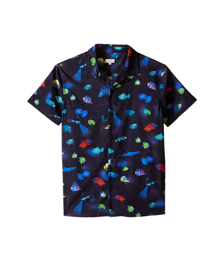 Paul Smith Junior - Short Sleeves Shirt With Fish
