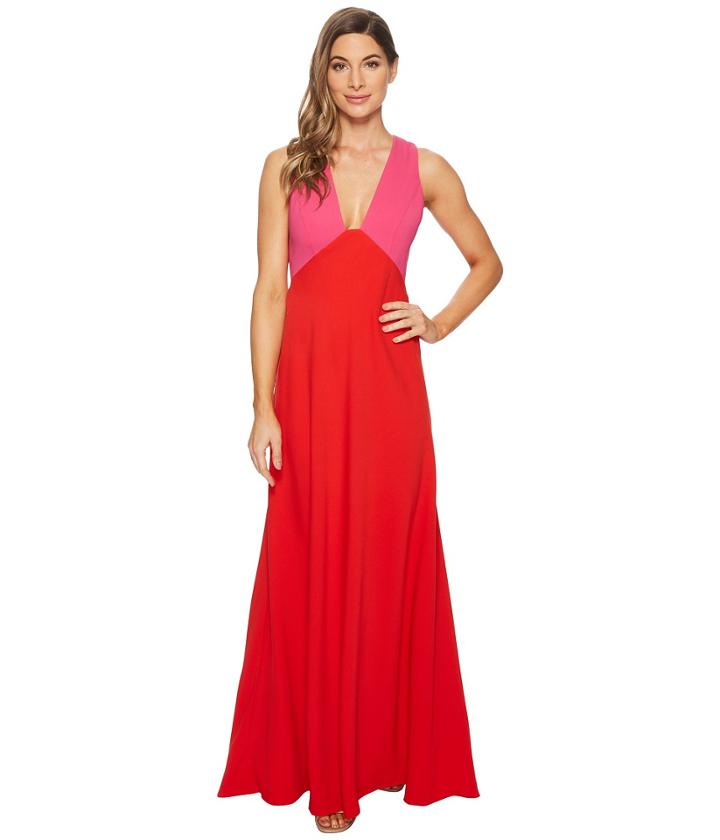 Jill Jill Stuart - Two-tone Gown With V-neck