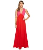Jill Jill Stuart - Two-tone Gown With V-neck
