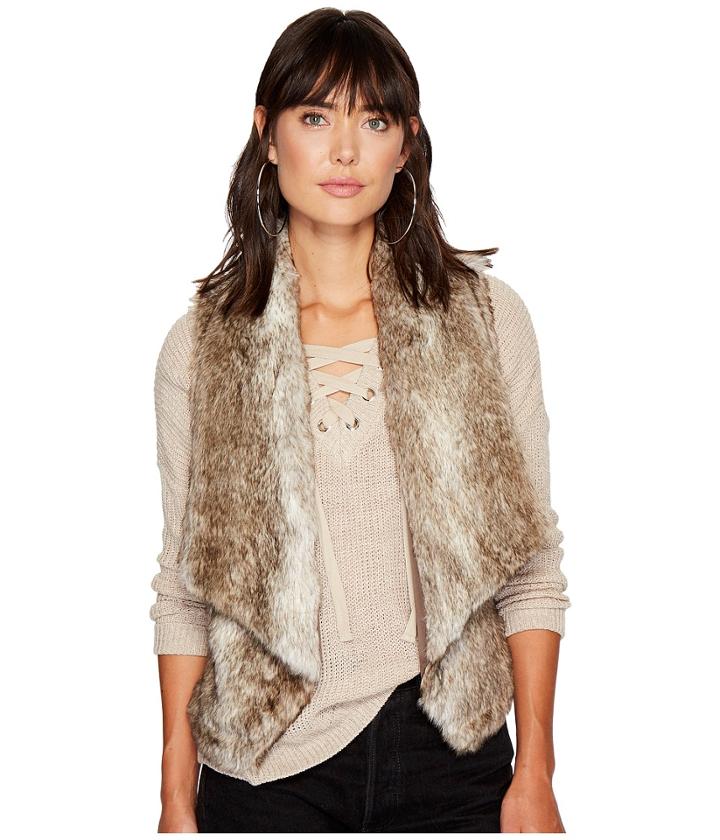 Jack By Bb Dakota - Dwight Faux Fur Fold-over Collar Vest