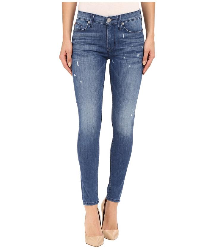 Hudson - Nico Mid-rise Ankle Skinny With Distress In Wipeout