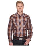 Roper - 1210 Brown, Tan And Blue Plaid