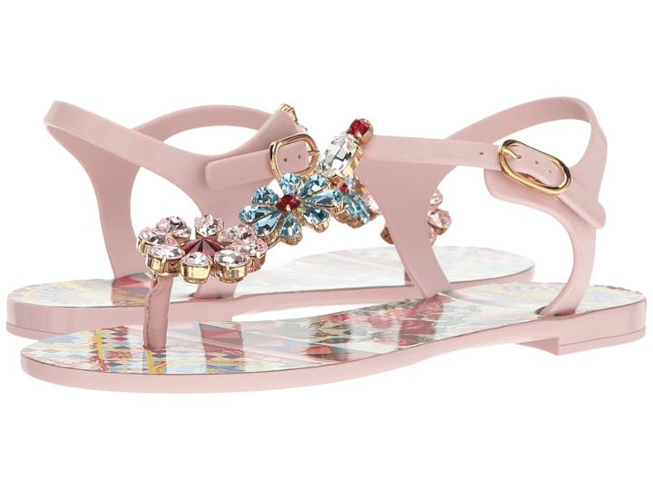 Dolce &amp; Gabbana - Carretto Jelly Sandal With Swarovski Crystals