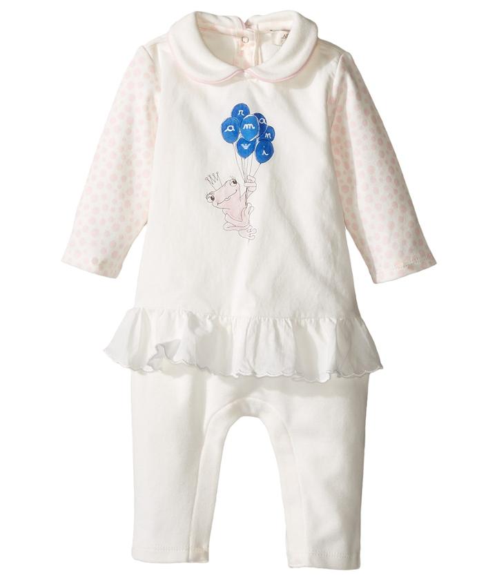 Armani Junior - Polka Dot Flutter Frog Footie