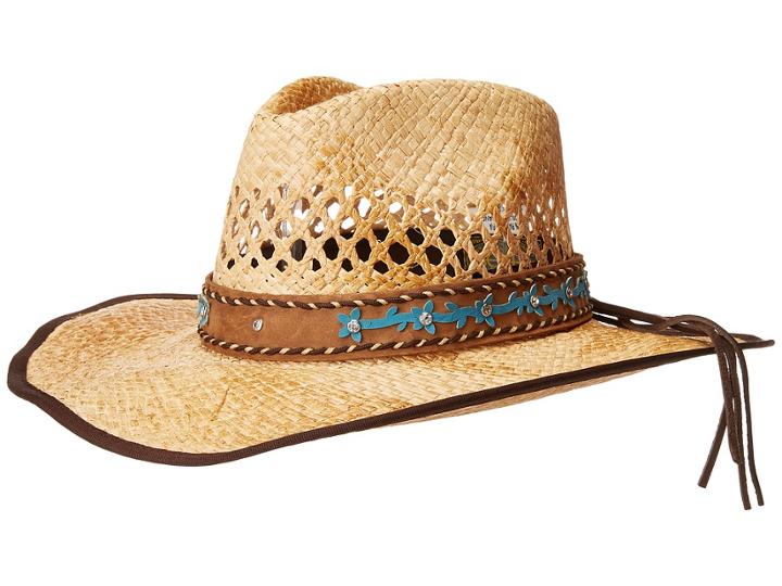 Scala - Raffia Pinch Front Western With Overlay