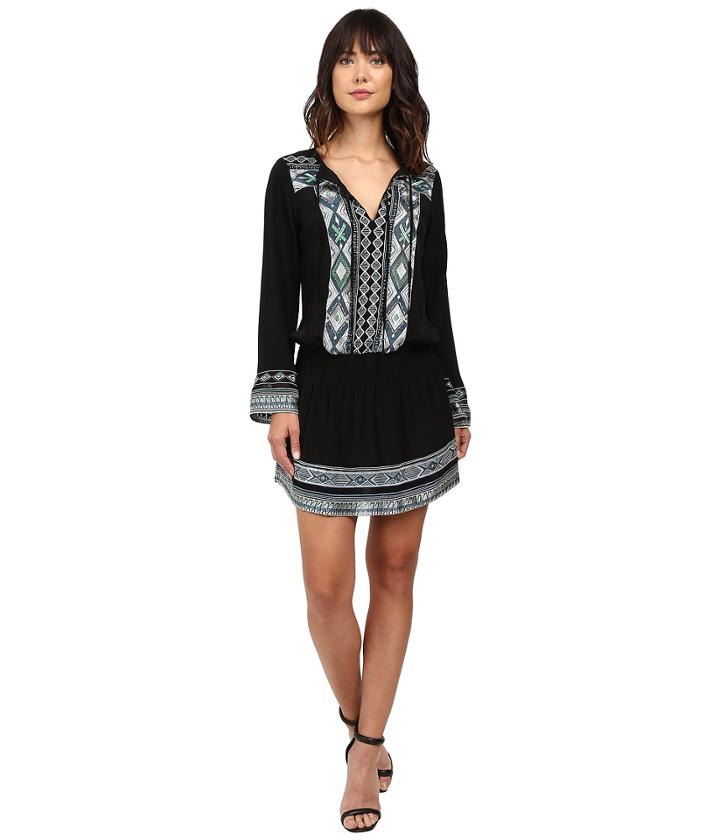 Hale Bob - State Of The Arts Crepe Dress With Embroidery