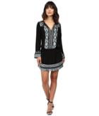 Hale Bob - State Of The Arts Crepe Dress With Embroidery