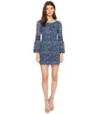 Laundry By Shelli Segal - Lace Shift Dress With Bell Sleeves