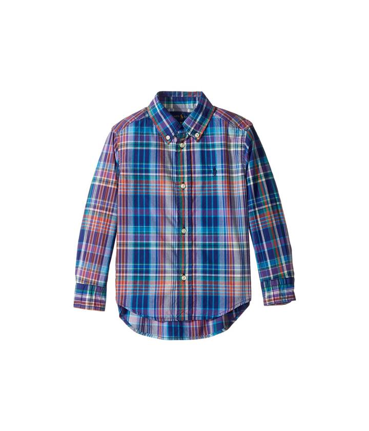 Polo Ralph Lauren Kids - Plaid Cotton Poplin Top