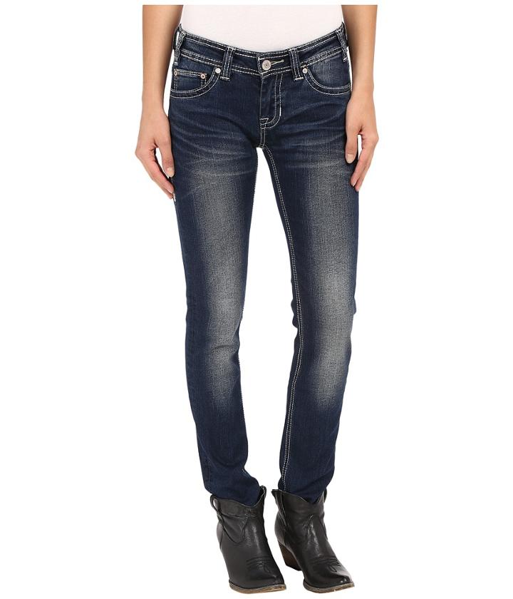 Rock And Roll Cowgirl - Low Rise Skinny In Dark Vintage W0s7385