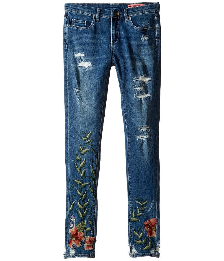 Blank Nyc Kids - Denim Embroidered Skinny In Speak Easy