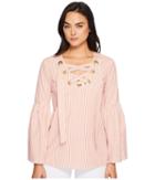 Michael Michael Kors - Yarn-dyed Stripe Grommet Top
