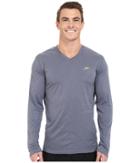 Speedo - Heather Long Sleeve V-neck Swim Tee