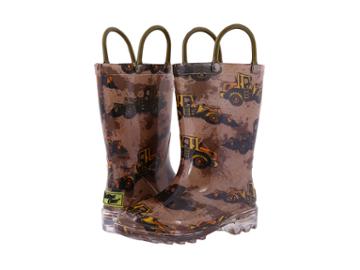 Western Chief Kids - Busy Bulldozer Lighted Rain Boot