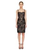 Marchesa Notte - All Over Embroidered Bustier Cocktail Dress