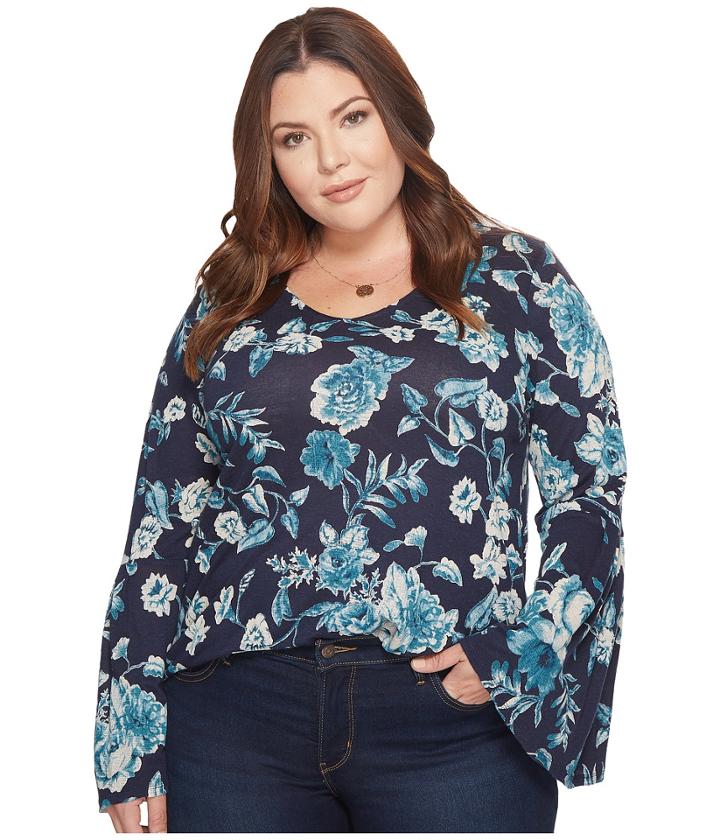 Lucky Brand - Plus Size Bell Sleeve Top