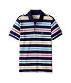 Lacoste Kids - Short Sleeve Multicolor Stripe Polo