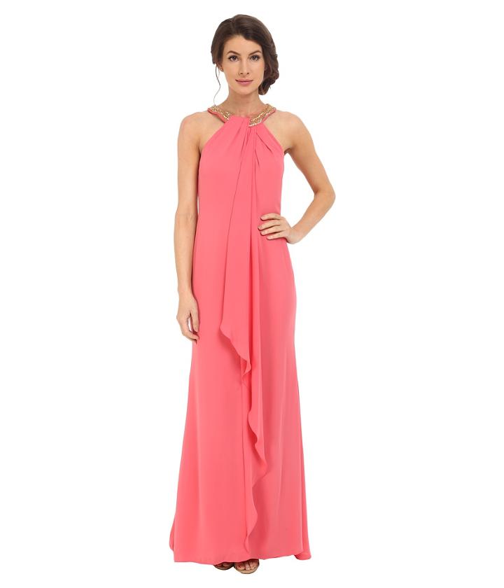 Calvin Klein - Halter Neck Drapped Front Dress Cd6b2p8w