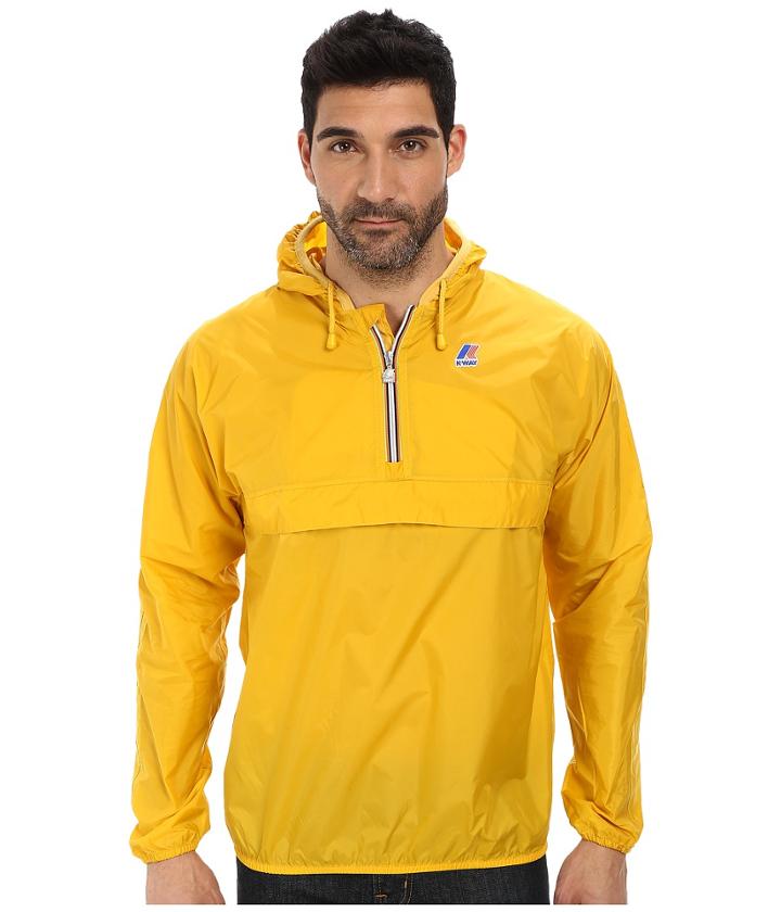 K-way Leon Klassic Waterproof Half Zip Jacket W/ Hood