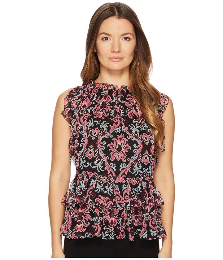 Kate Spade New York - Tapestry Chiffon Ruffle Top