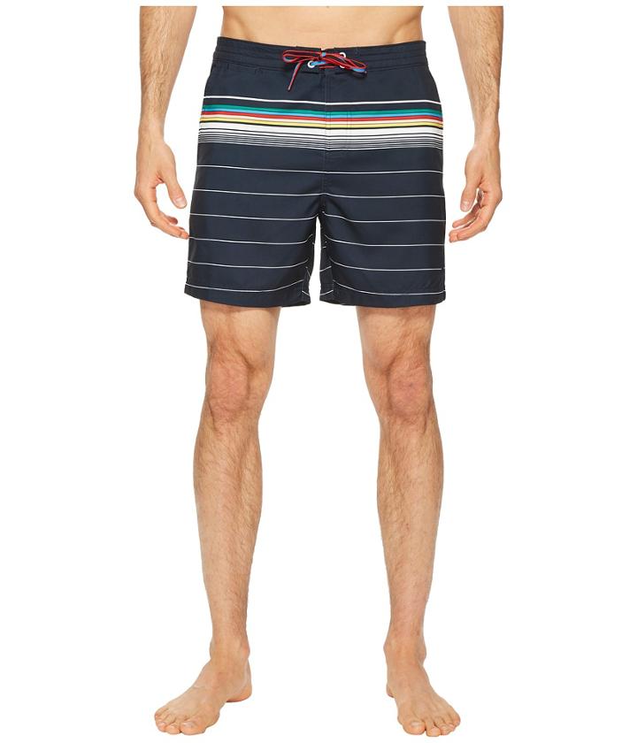 Original Penguin - Engineered Bold Stripe Fixed Volley Swim Trunks