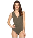 Vince Camuto - Fiji Solids Shirred Surplus One-piece