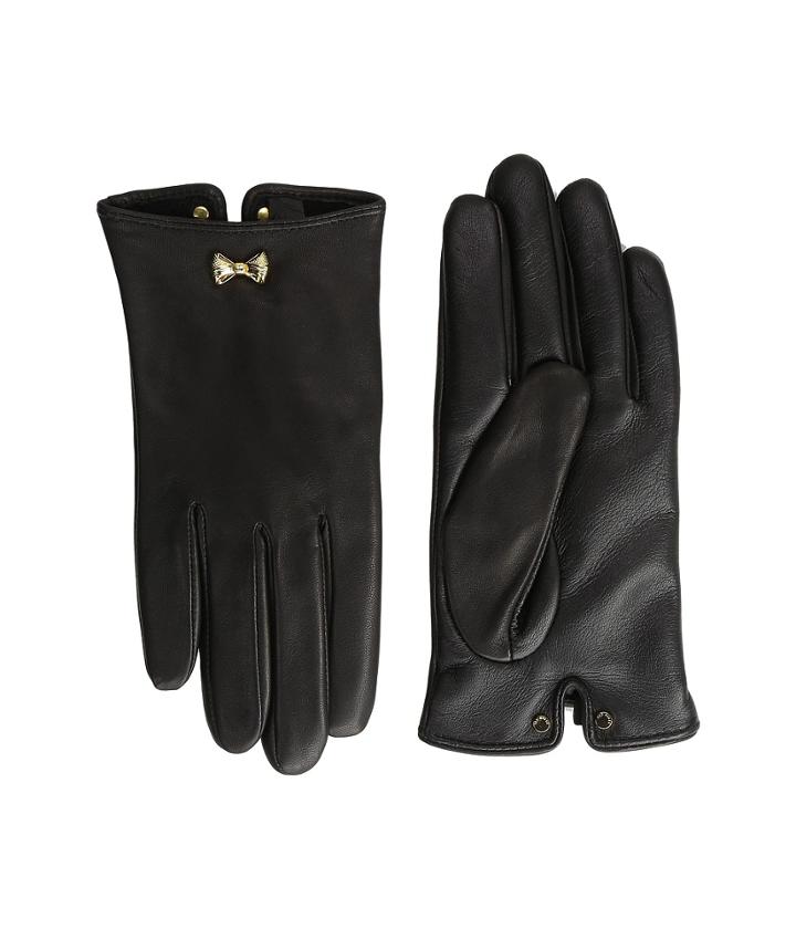 Ted Baker - Avia Bow Wrist Detail Leather Gloves