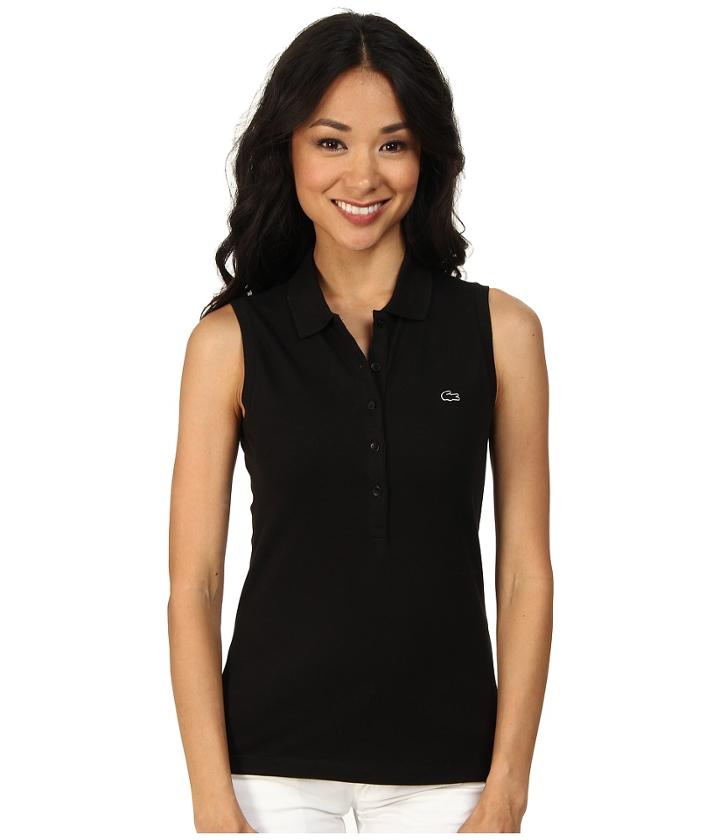 Lacoste - Sleeveless Slim Fit Stretch Pique Polo Shirt