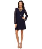 Jessica Simpson - 3/4 Sleeve Lace Shift Dress Js6d8546