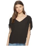 1.state - Cinched Sleeve V-neck Blouse