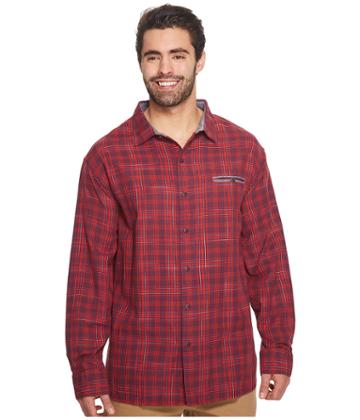 Tommy Bahama Big &amp; Tall - Big Tall Plaid Whiskey Shirt