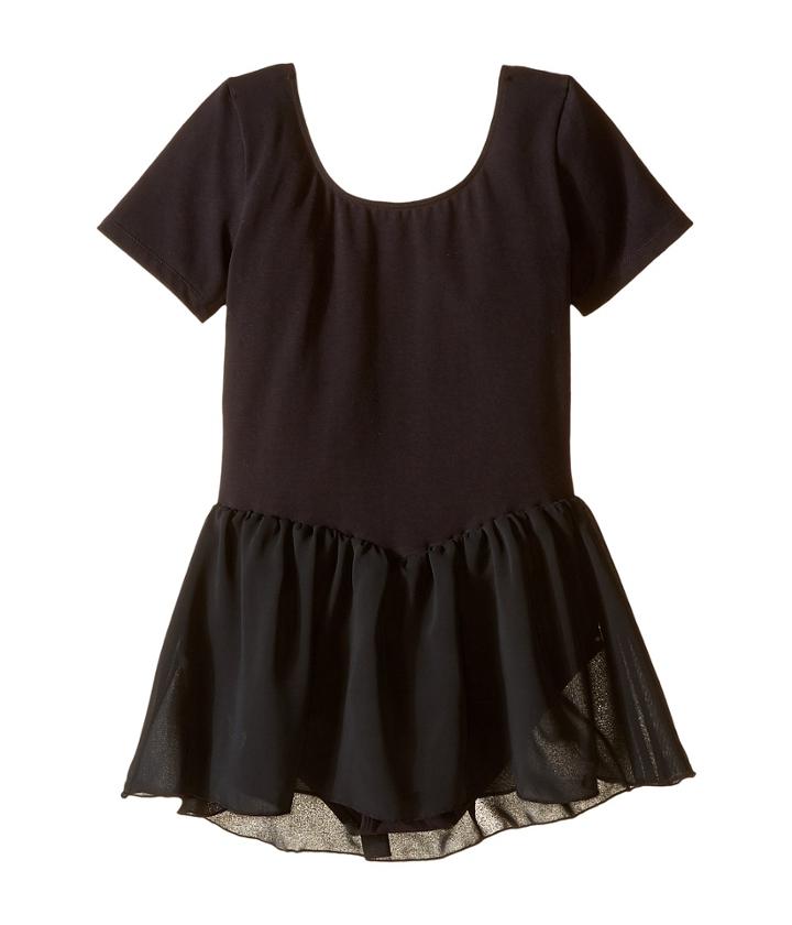 Bloch Kids - Short Sleeve Leotard With Chiffon Skirt
