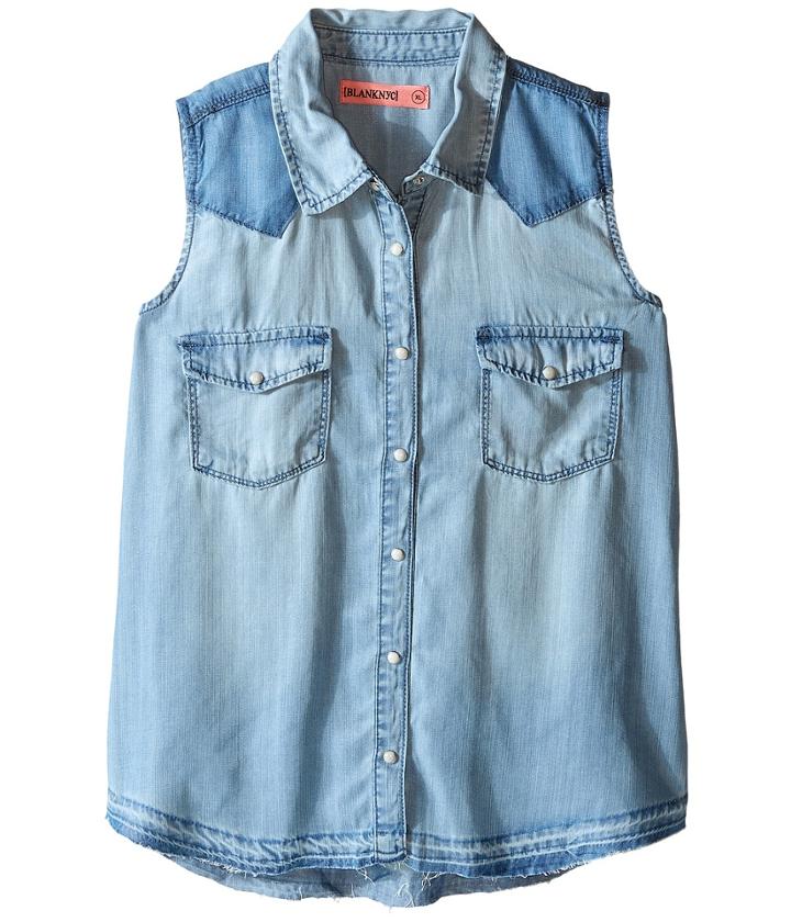 Blank Nyc Kids - Sleeveless Denim Shirt