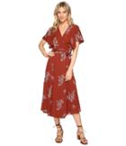 Brigitte Bailey - Audrina Wrap Dress With Embroidery