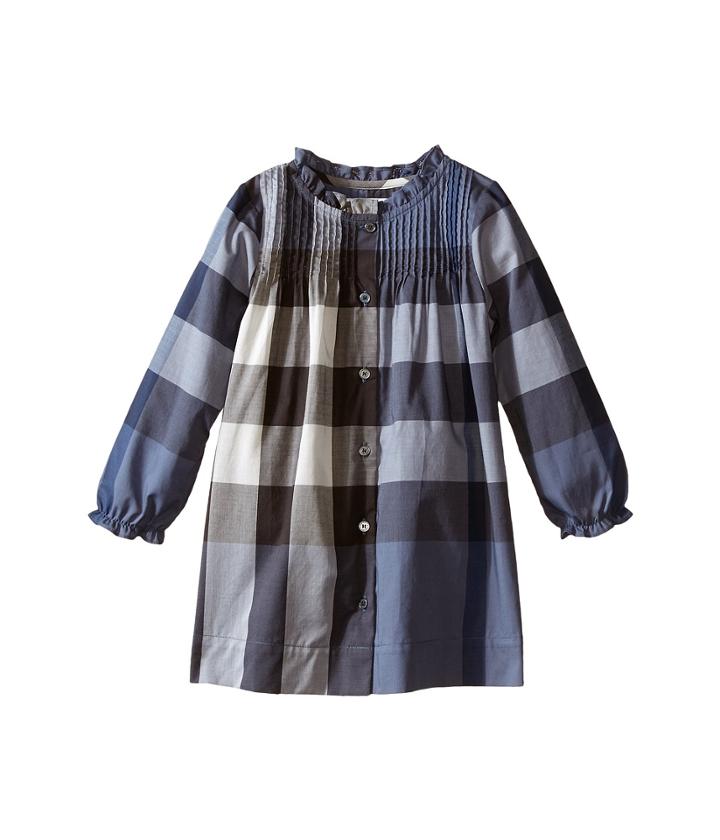 Burberry Kids - Long Sleeve Dress With Pleats