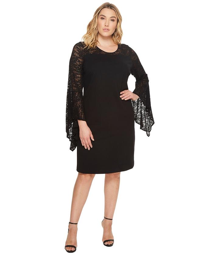 Vince Camuto Specialty Size - Plus Size Handkerchief Lace Dress