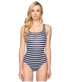 Tommy Bahama - Breton Stripe Laced-back One-piece Swimsuit