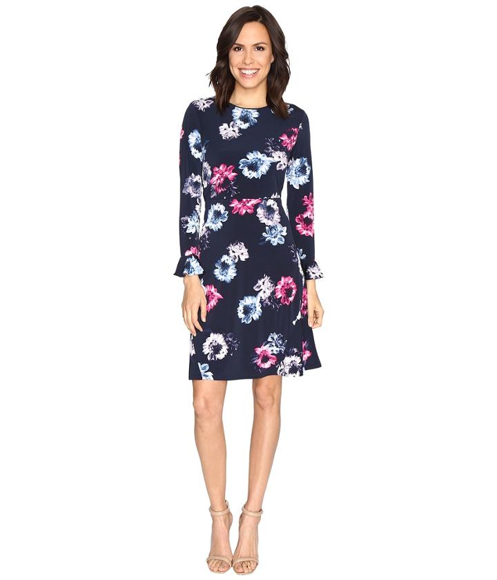 Ellen Tracy - Flutter Sleeve Dress