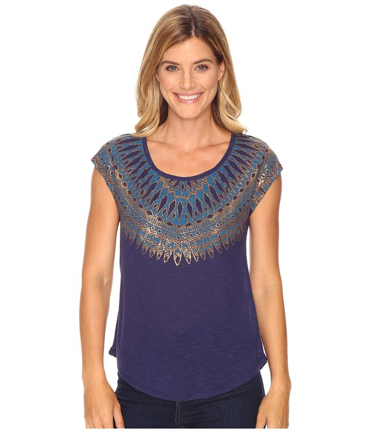 Lucky Brand - Wing Neckline Tee