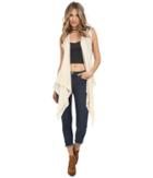 Jack By Bb Dakota - Lewis Heathered French Terry And Crochet Back Cocoon Sweater