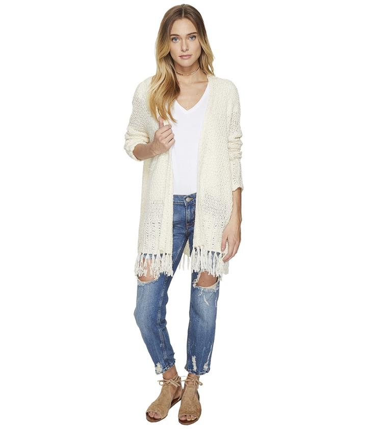 Bb Dakota - Murray Cardigan With Fringe Trim