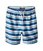 Toobydoo - Multi Stripe Blue/white Lace Drawstring Swim Shorts