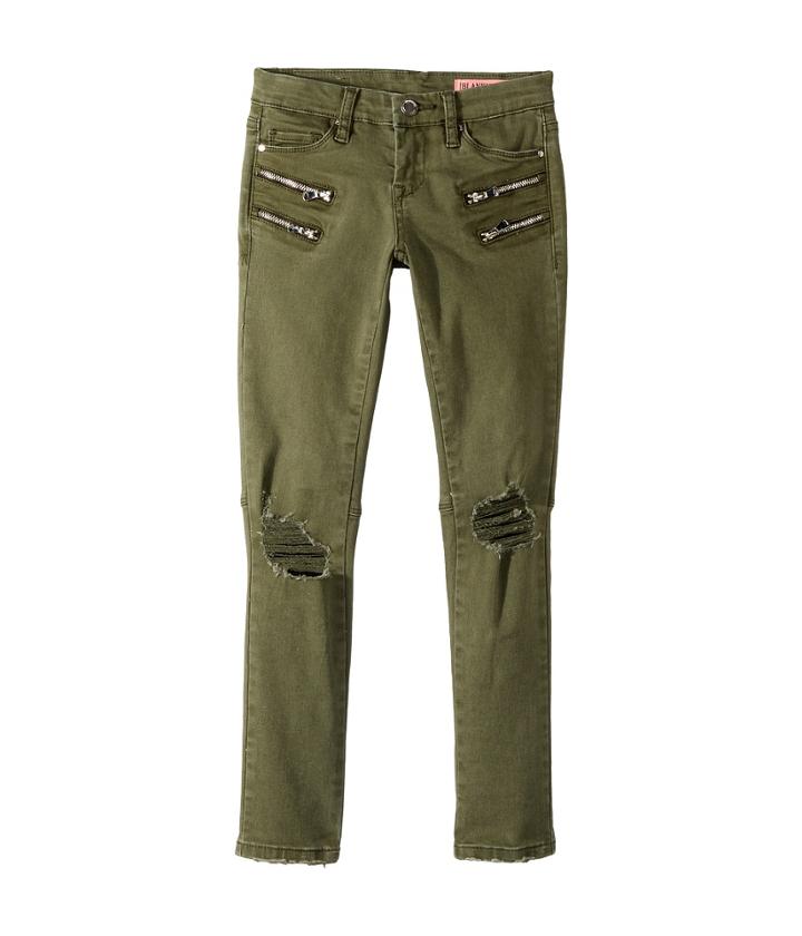 Blank Nyc Kids - Cargo Distressed Utility In Olive Twist