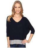 Mod-o-doc - Fully Fashion Sweater V-neck Waffle Stitch Sweater