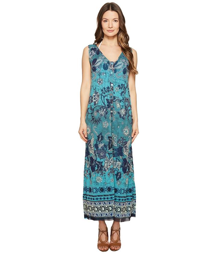 Fuzzi - Long Reversible Batik Dress Cover-up